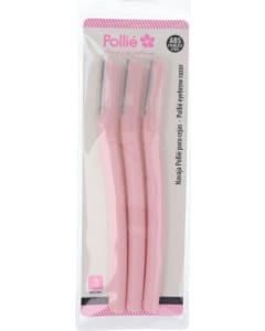 Eurostil - 3 x Pollie Eyebrow Razors 15 cm