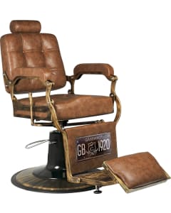 Gabbiano Barber Chair Boss Old Leather Light Brown