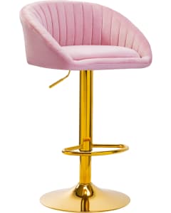 Gabbiano 4Rico Bar Hocker QS-B16G Pink Velvet
