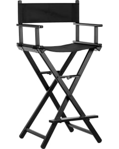 Gabbiano Black Aluminum Make Up Chair