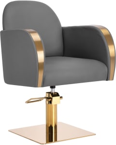 Gabbiano Hairdressing Chair Malaga Gold Grey
