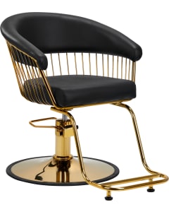 Gabbiano Hairdressing Chair Lile Gold Black