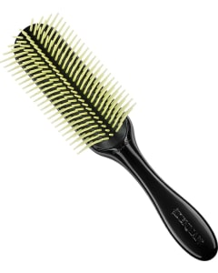 Denman D4 - 9 - Row Black Green Bristles