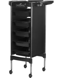 Gabbiano Hairdresser Trolley Black FX