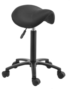 Hairway Stylists Saddle Stool Profi Black Base