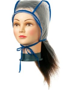 Comair Hood of Strands Of Plastic Double With Neck White