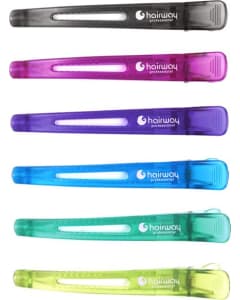 Hairway Hair Clip Rainbow 110 mm - 6 pcs