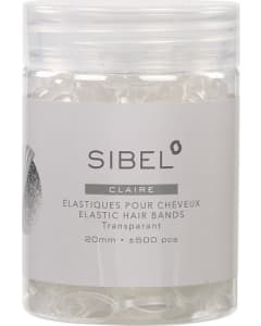 Sibel - Transparent Hair Elastics 20 mm - 500 pcs