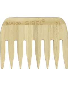 Sibel Bamboo B1 Wooden Antistatic Afro Comb 9 cm