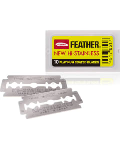 Feather New Hi-Stainless Razorblades 10 Pcs