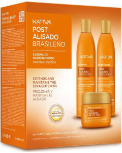 Kativa Kit 3 Straightening Post Treatment - 600 ml