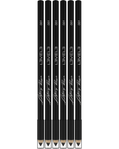 L3VEL3 - Black Color Liner Pencils - 6 pcs