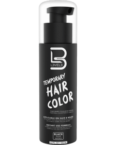 L3VEL3 - Temporary Hair Color Black 125 ml