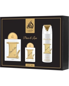 Lattafa Pride Peace & Love 100 ml EDP + 20 ml EDP + 200 ml Deodorant
