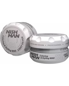 Nishman Hair Coloring Wax C1 Light Silver - 100 ml