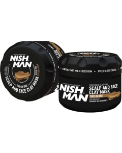 Nishman Two In One Scalp & Face Clay Mask 450g