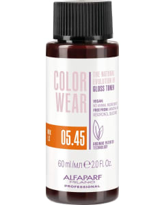 Alfaparf Milano Color Wear Gloss Toner 05.45 Soft Light Copper Mahogany Brown - 60 ml
