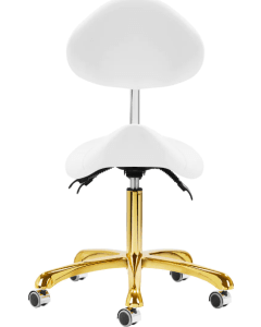 Gabbiano Cosmetic Stool Giovanni White Gold