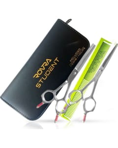 Rovra Set Scissors Student 5.5" + Hair Comb And Clips