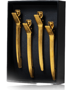 Rovra Set 4 Pcs Hair Clips - Gold