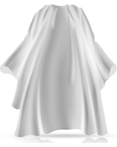 Rovra Barber Cape - White