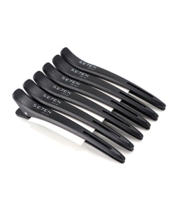 Se7en Styles Black Silicon Clips 6 pcs
