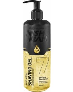 Nishman Shaving Gel 7 Fresh Active Gold One 400 ml
