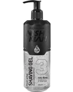 Nishman Shaving Gel 3 Fresh Active Rasiergel Easy Shave 400 ml