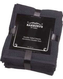 Barburys Double Sided Towels Black 50x80 cm - 6 pcs