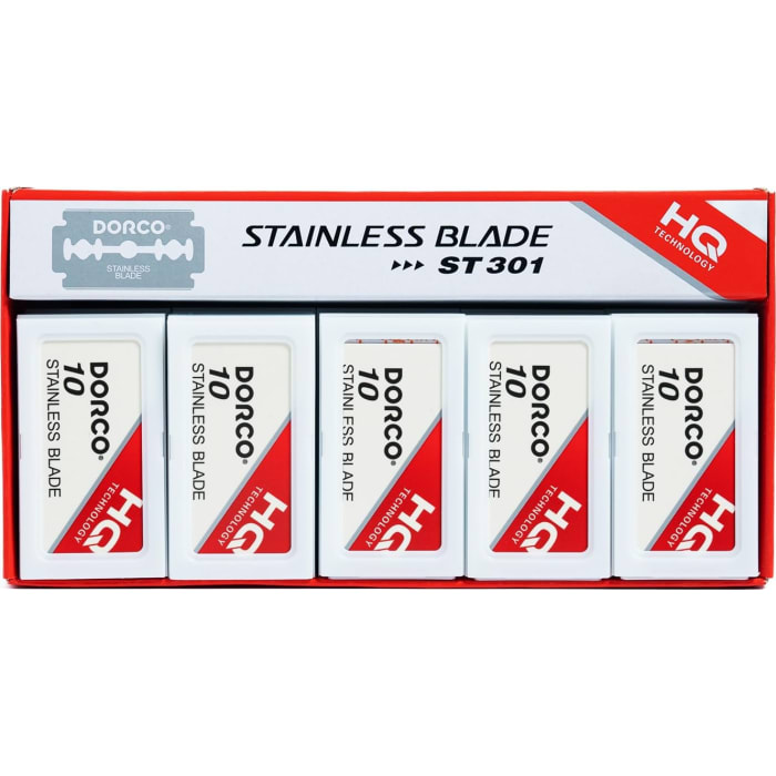 Dorco 100 Pcs Double Edge Razor Blades Dorco Platinum