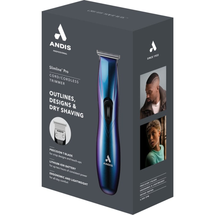 Andis Slimline Pro Li T-Blade Trimmer D-8 Galaxy