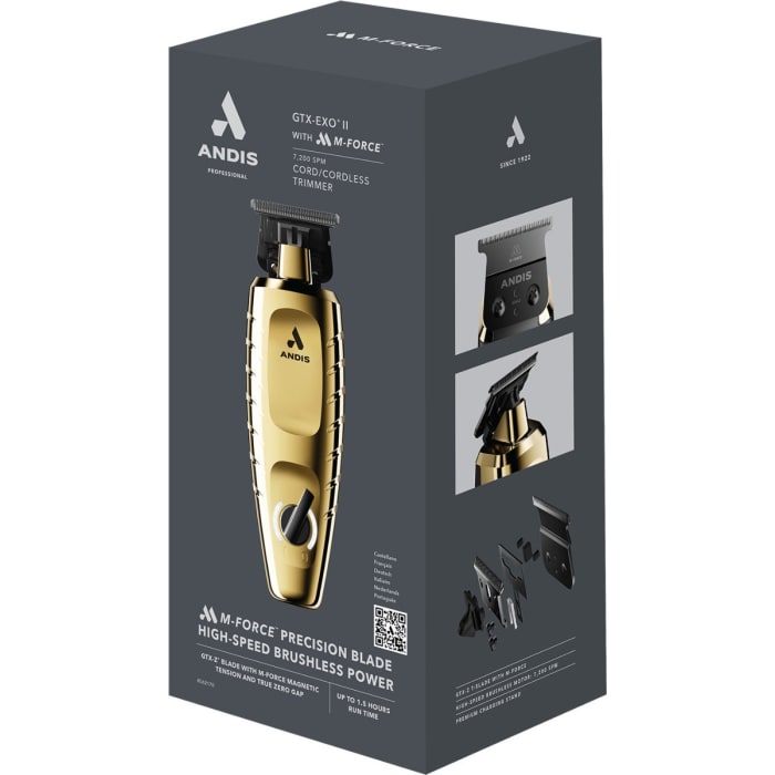 Andis GTX EXO II Gold With M Force Cordless Li Trimmer