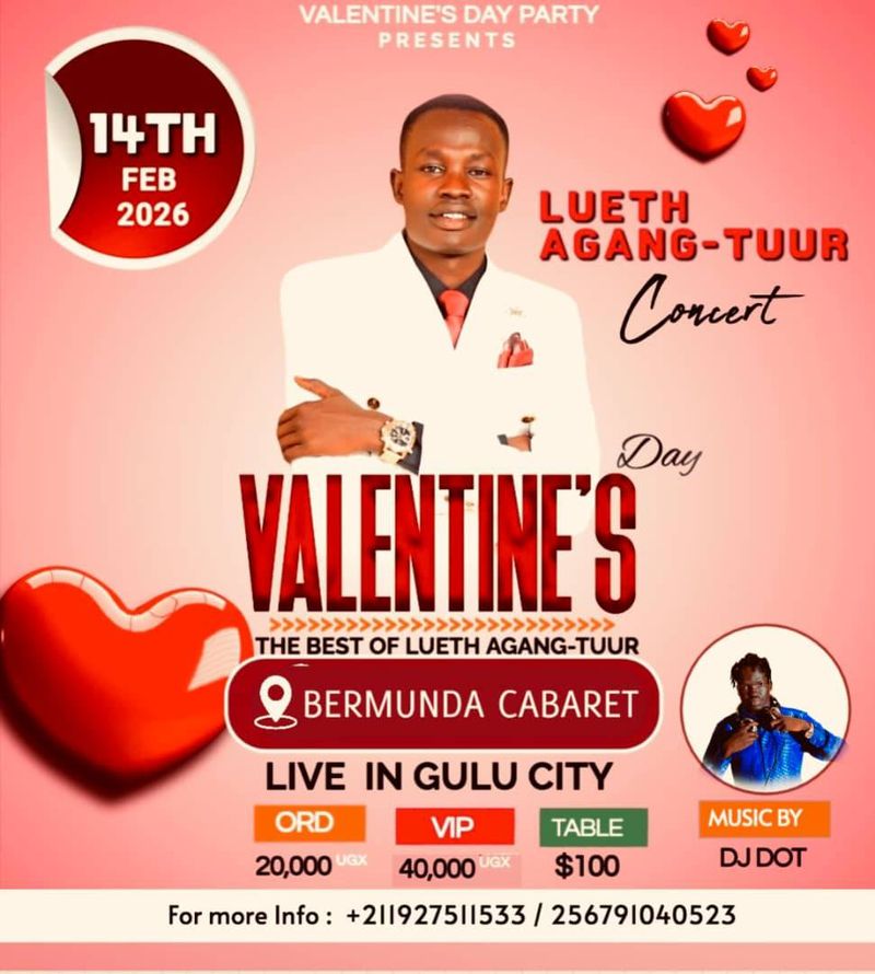 Valentine's concert Lueth Agangtuur