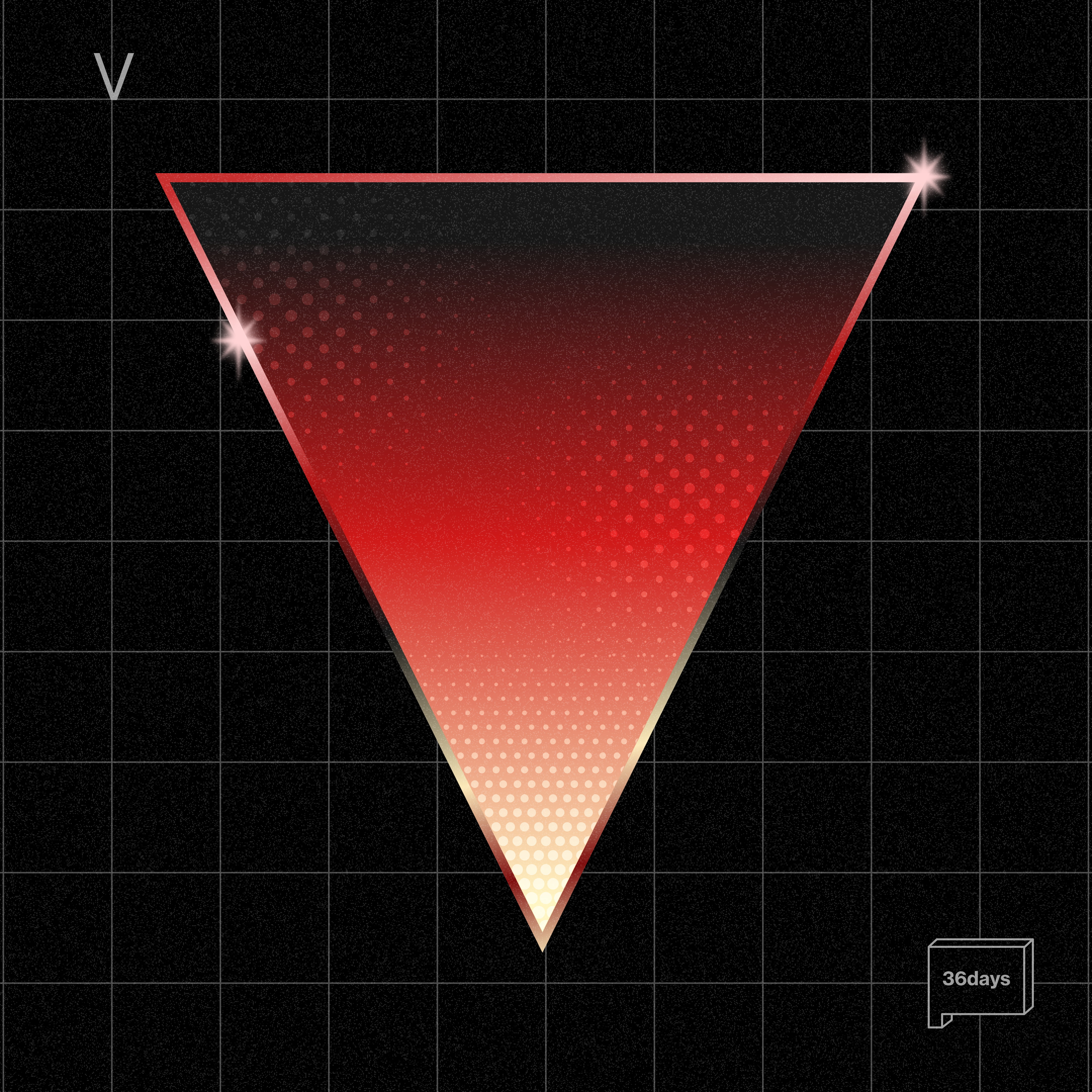 Letter V Graphic Design Illustration