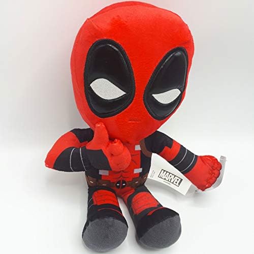 Vue 2 de Marvel Peluche Deadpool Posture