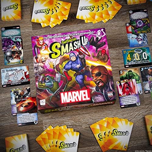 Vue 3 de Usaopoly Smash Up Marvel