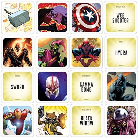 Vue 3 de Usaopoly Codenames Marvel Edition