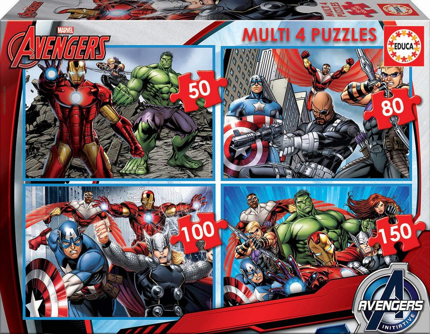 Educa Avengers Puzzles Progressifs