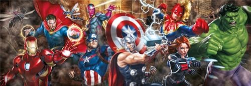 Vue 2 de Clementoni Marvel Puzzle Panorama