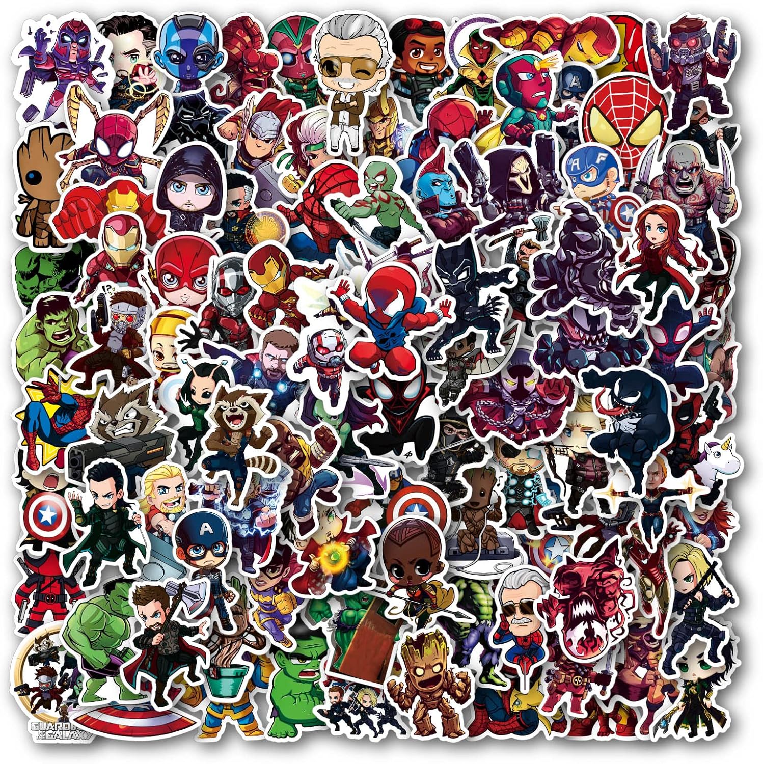 Lot De Autocollants Marvel
