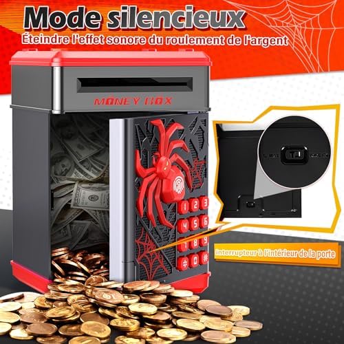 Vue 5 de Yellcetoy Spider Tirelire Pour