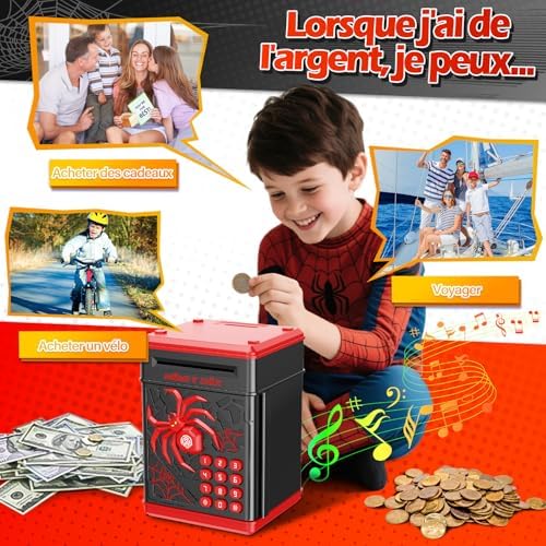 Vue 6 de Yellcetoy Spider Tirelire Pour
