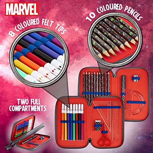 Vue 3 de Marvel Spiderman Trousse Scolaire