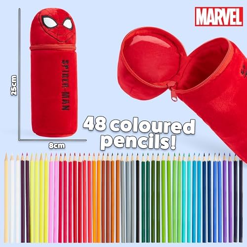 Vue 6 de Marvel Spiderman Crayons De