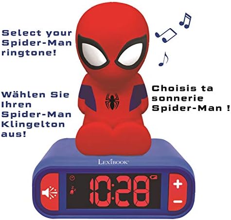 Vue 4 de Lexibook Spiderman Reveil Veilleuse