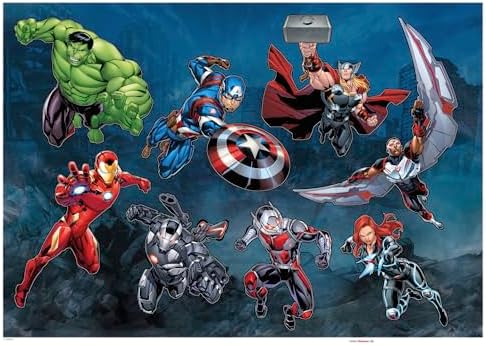 Vue 2 de Marvel Avengers Crew Sticker