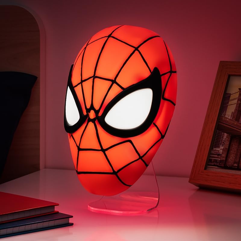 Vue 4 de Spiderman Paladone Lampe Masque
