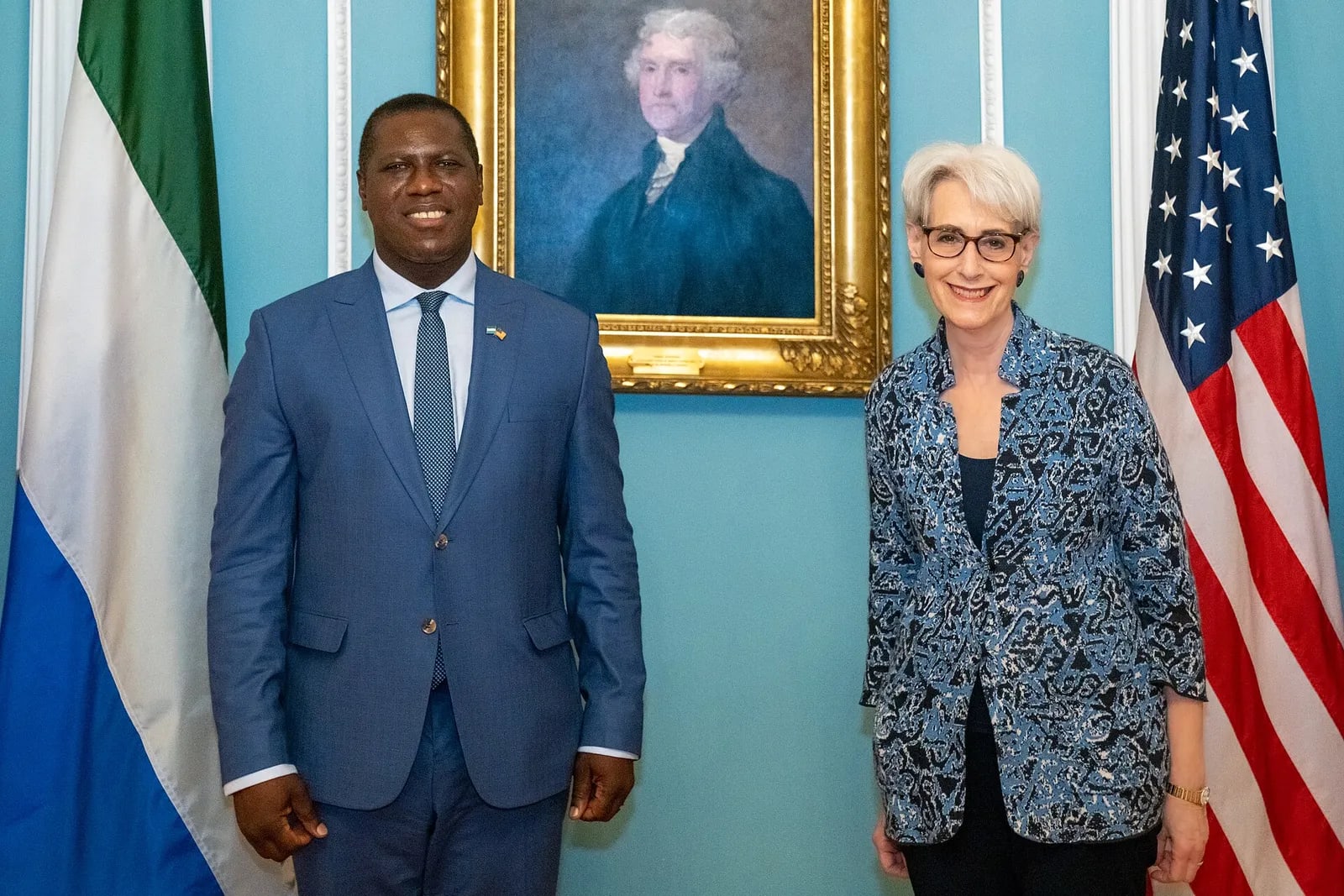 Deputy Secretary Sherman Meets with Sierra Leone Foreign Minister David Francis (51262101293)