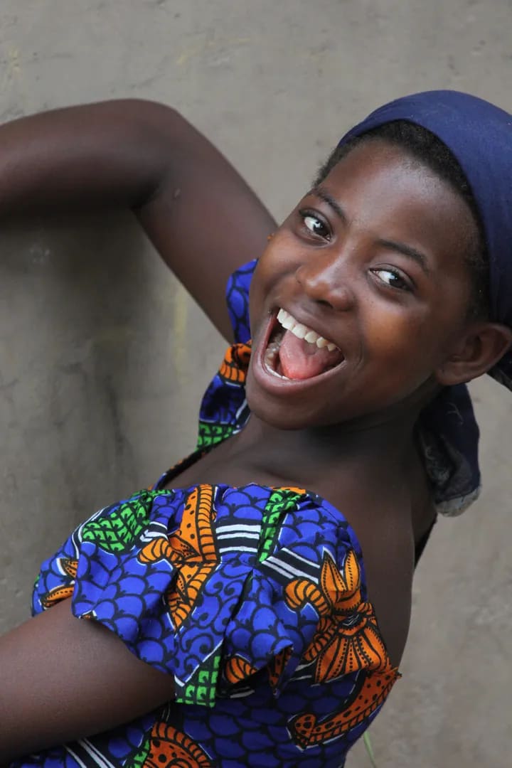 Happy woman in Sierra Leone