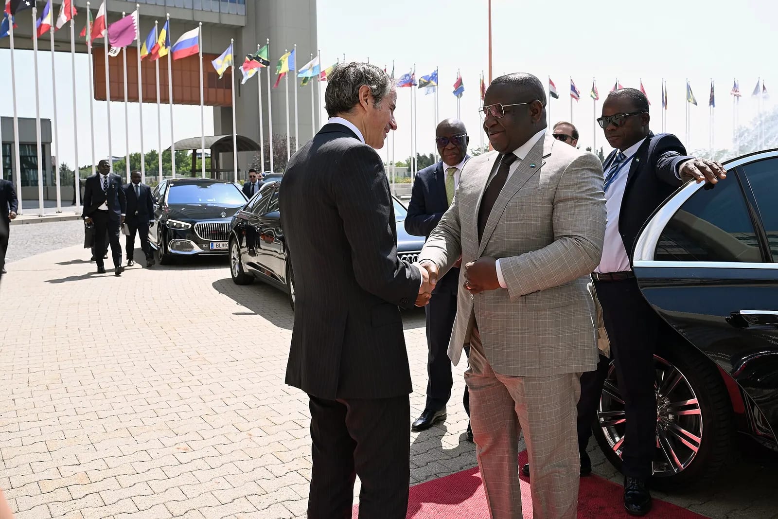 IAEA DG Rafael Grossi welcomes Julius Maada Bio, Vienna, June 2024, 04